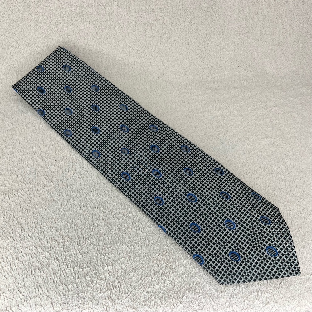 Vintage Pierre Balmain Couture 100% Silk Geometric Men’s Tie-VTG-Designer-Luxury